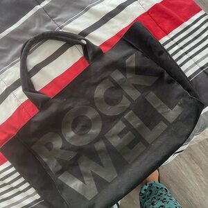 Rockwell Black Tote Bag